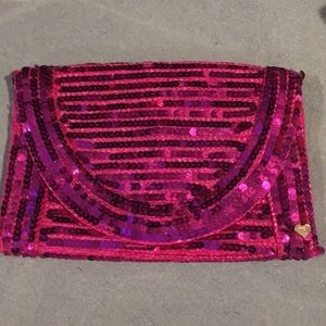 Pink sequin Felix Ray clutch
